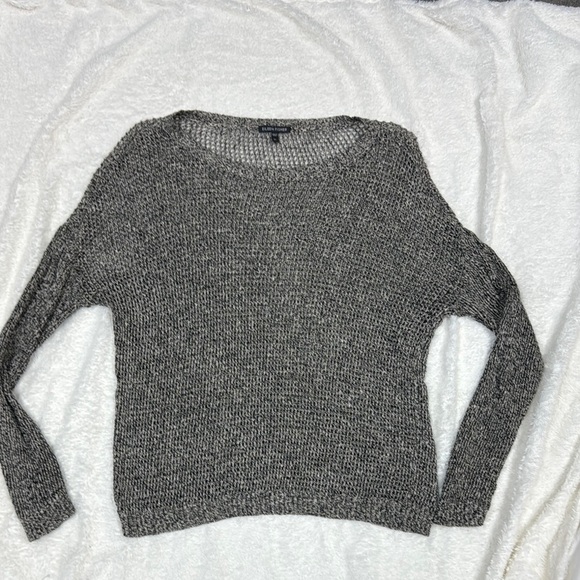 Eileen Fisher Gray Crew Neck Sweater Relaxed Fit - Picture 1 of 5